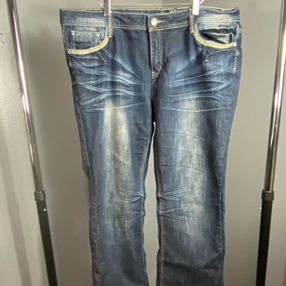 ZCO jeans. Plus size 20.  Distressed. Boot cut - Picture 2 of 9